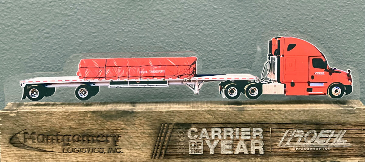 Roehl Transport Named 2021 Carrier of the Year